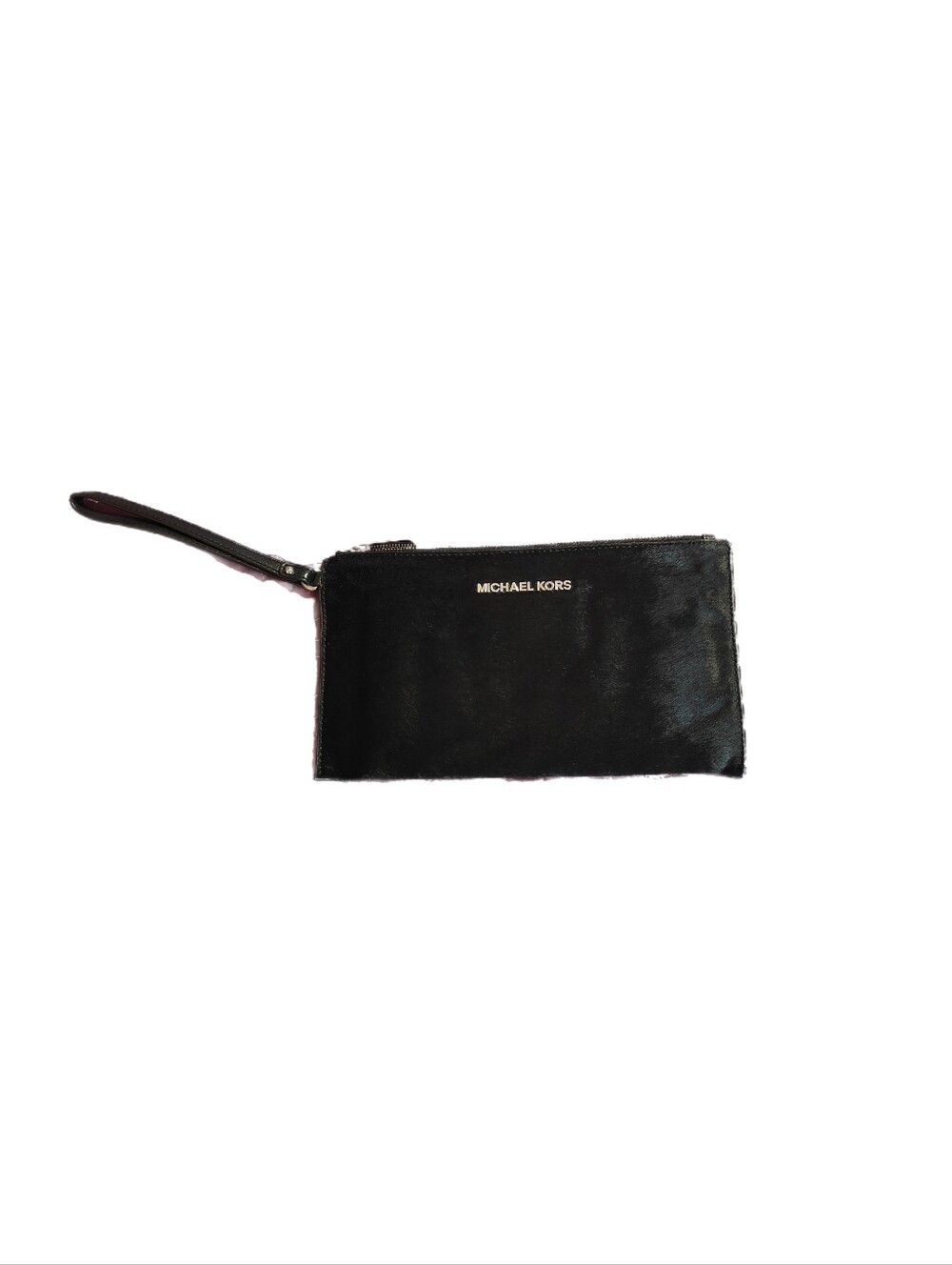 Michael Kors Black Haircal Wristlet Clutch
